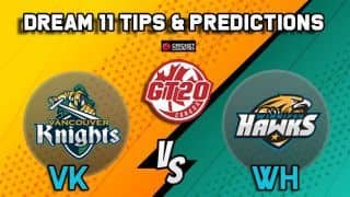Dream11 Team Vancouver Knights vs Winnipeg Hawks MATCH 17 Global T20 Canada – Cricket Prediction Tips For Today’s T20 Match VK vs WH at Ontario